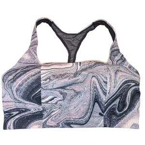 Victoria's Secret sz 38 DDD gray pink marbled wireless sports bra WL15